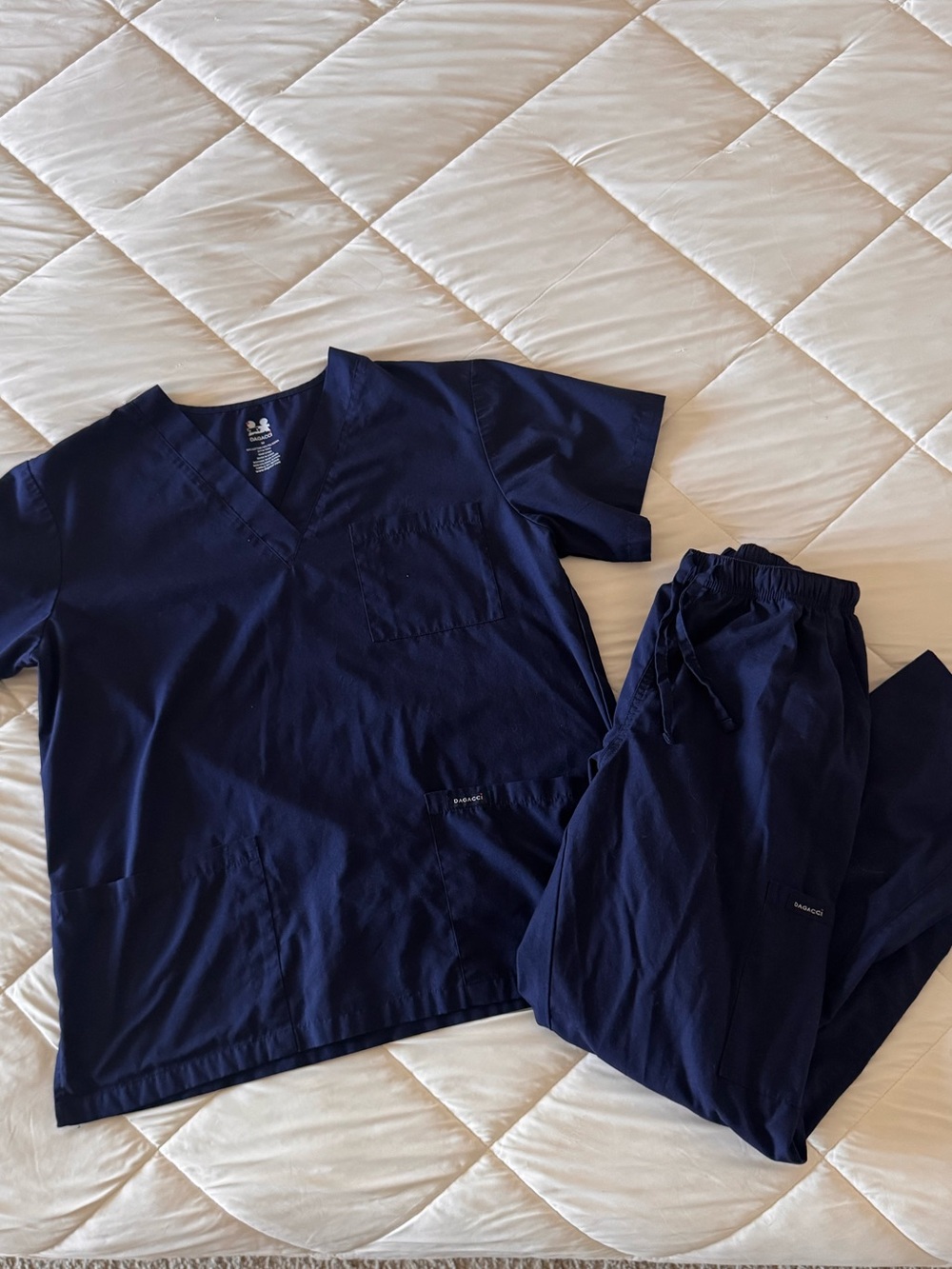 Navy Blue Medical Scrub Set